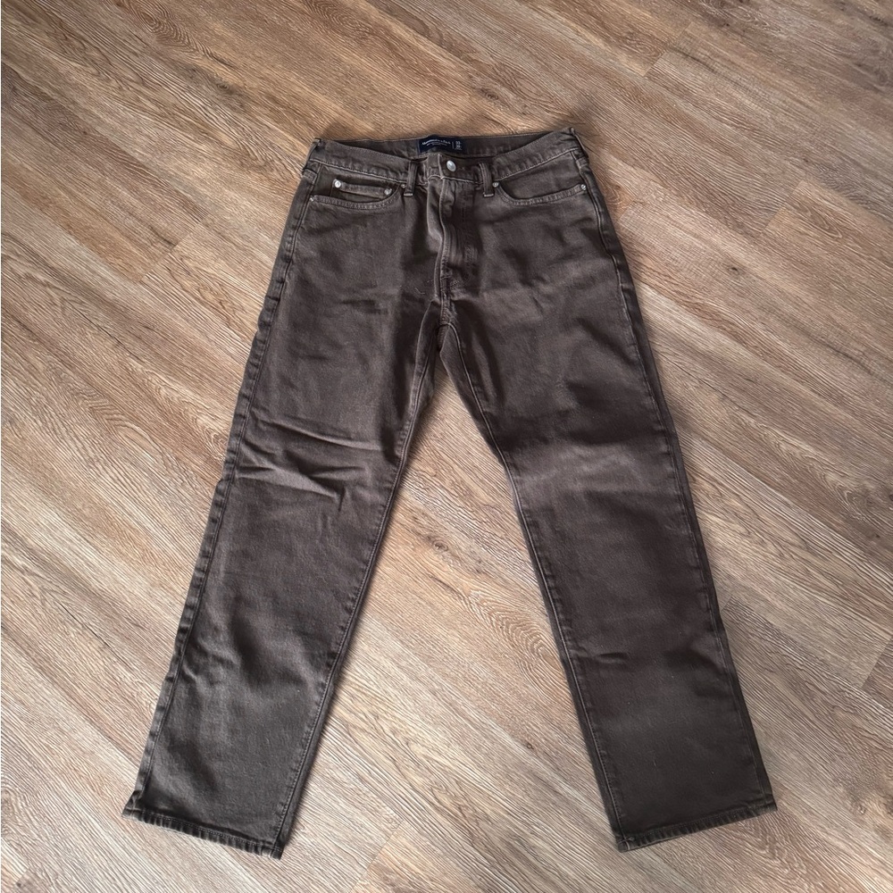 Men’s 33/ 30 brown standard fit Abercrombie and fitch jeans. GREAT CONDITION!